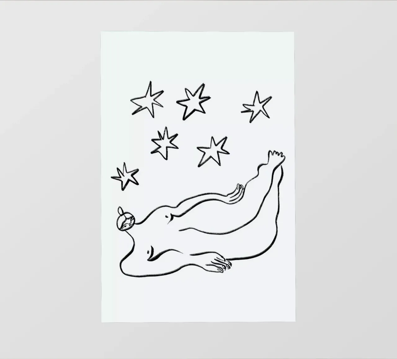 Nude with Stars telo in pvc da Nudes and Croissants