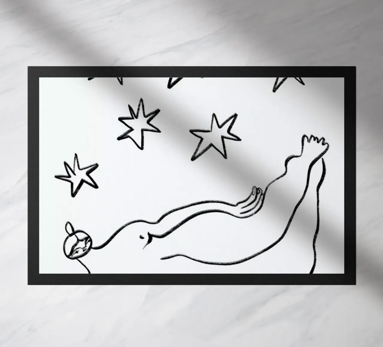 Nude with Stars zerbino da Nudes and Croissants
