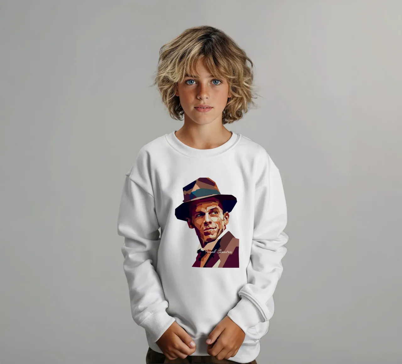 Frank Sinatra Classic Pop Trending Now sudadera para niño de Artkreator