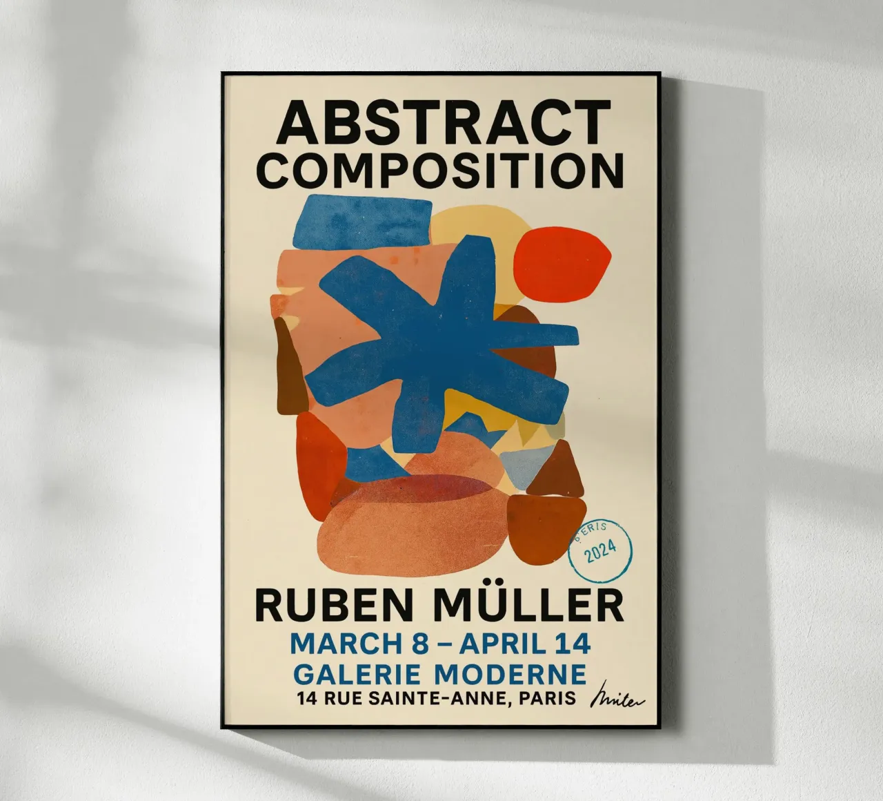 Abstract Composition Poster plexiglass da treechild