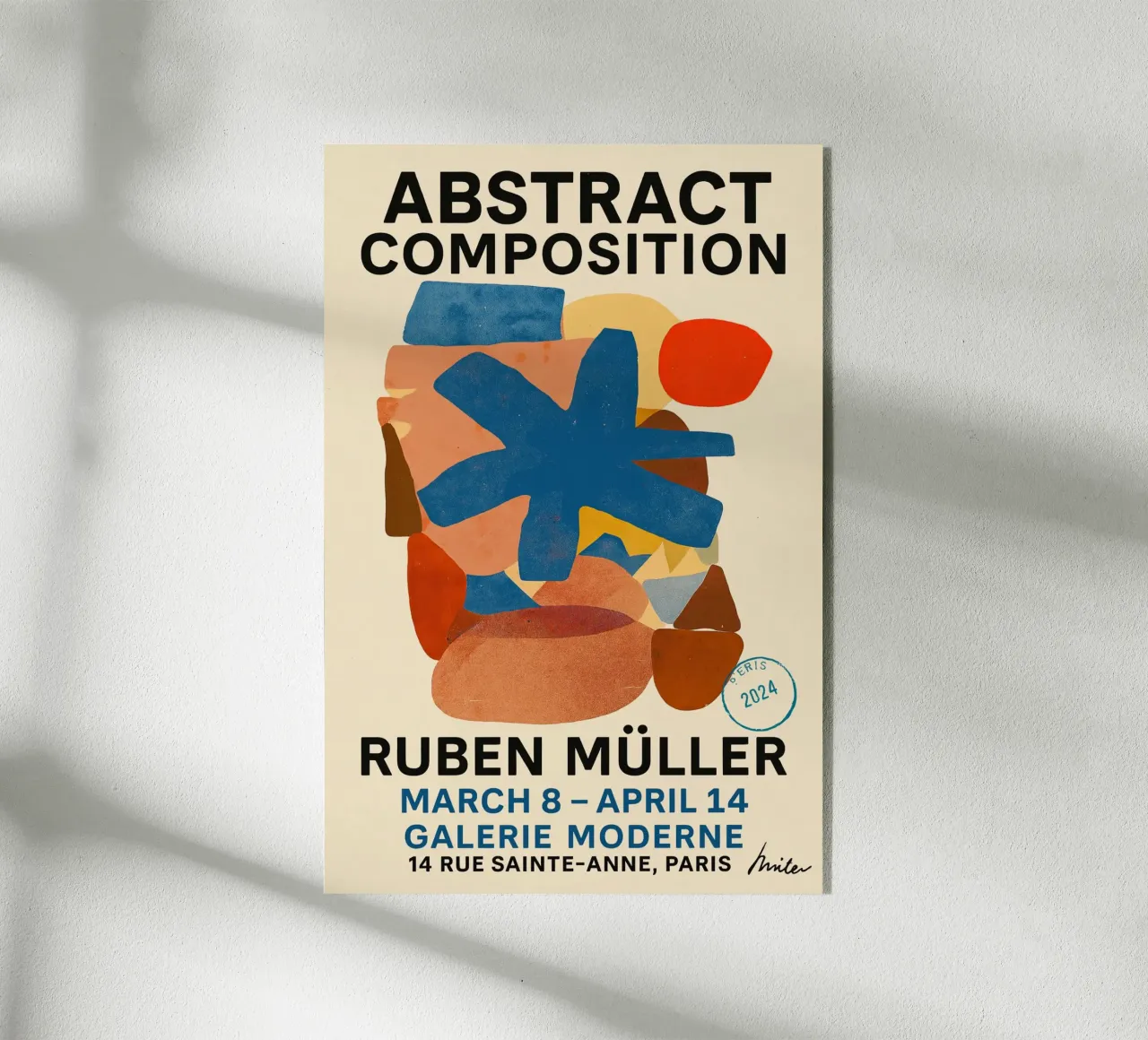 Abstract Composition Poster plexiglass da treechild