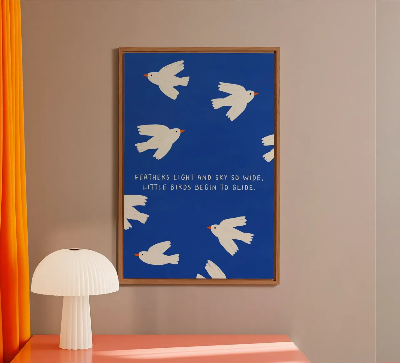 Feathers Light alluminio dibond da treechild