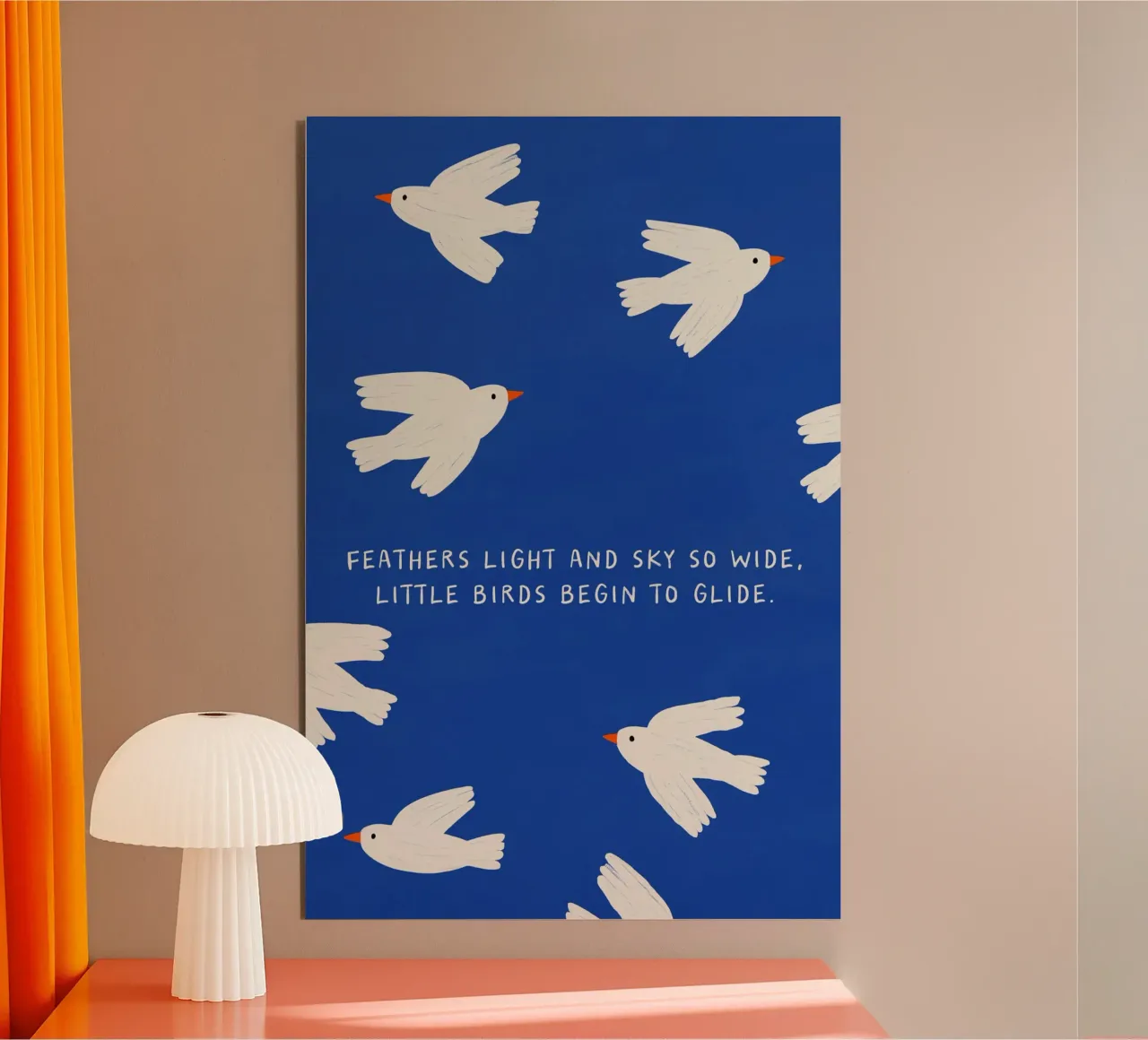 Feathers Light alluminio dibond da treechild