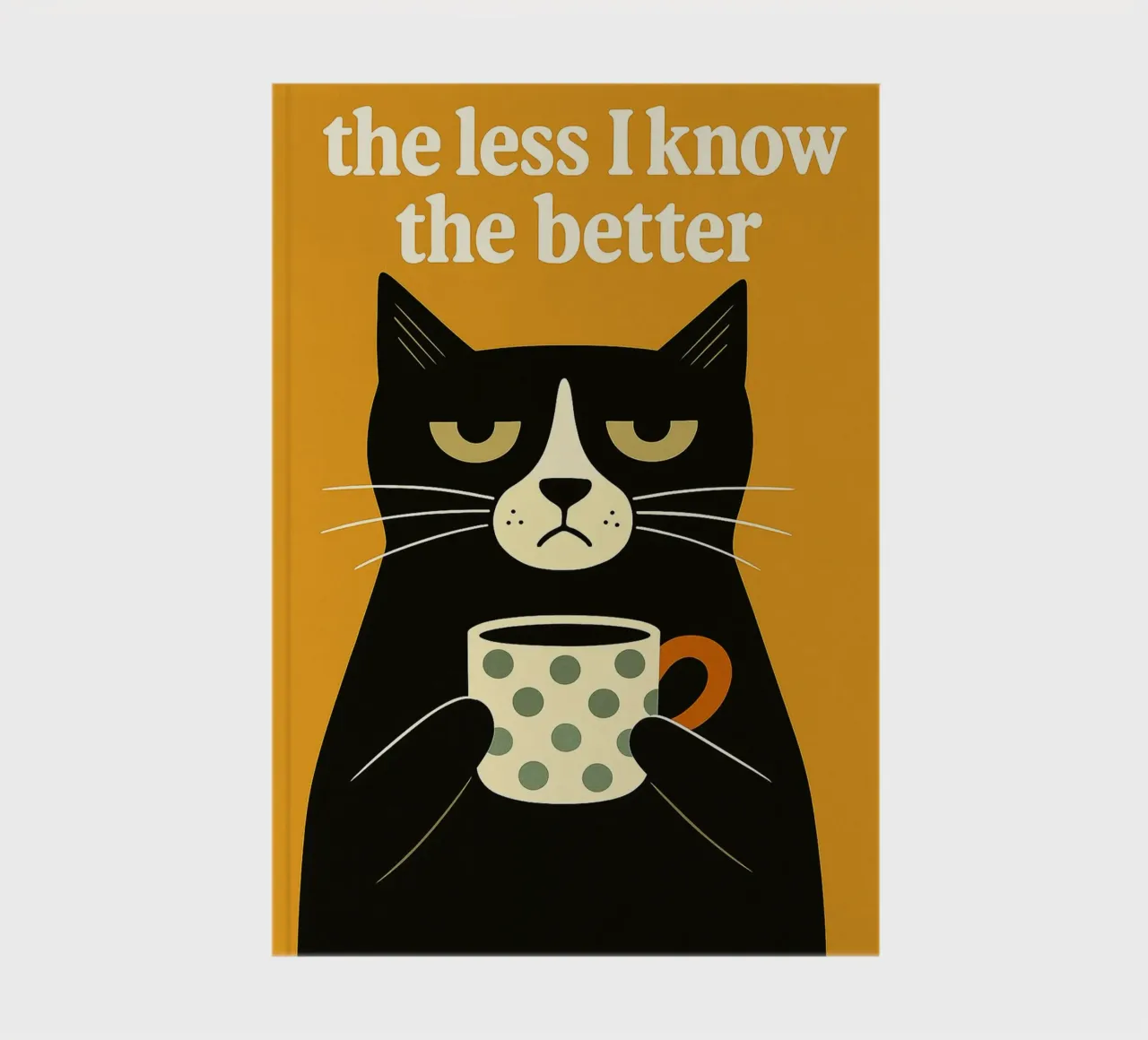 The Less I Know The Better Cat notebook by the gan gan