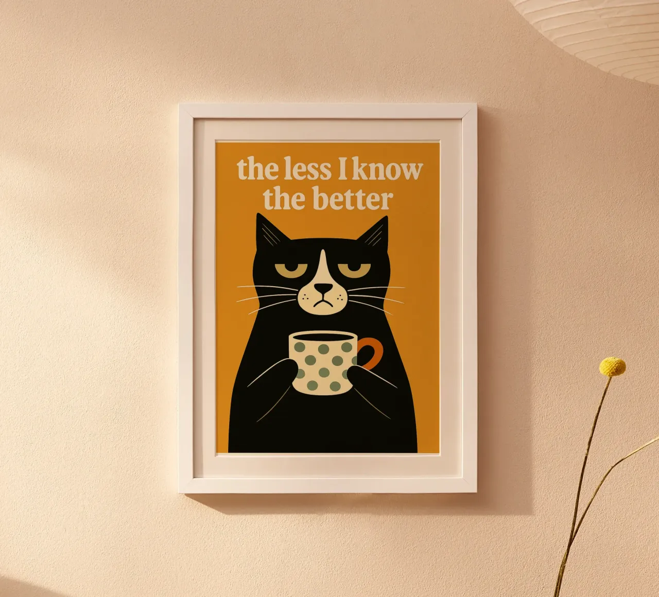 The Less I Know The Better Cat hahnemühle by the gan gan
