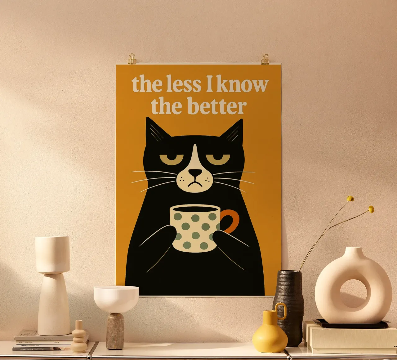 The Less I Know The Better Cat hahnemühle by the gan gan