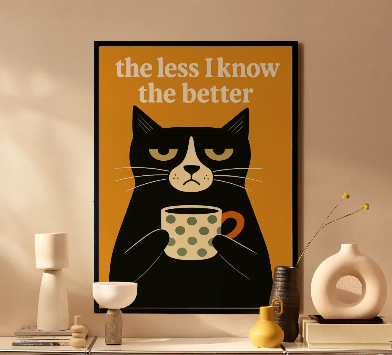 The Less I Know The Better Cat hahnemühle by the gan gan