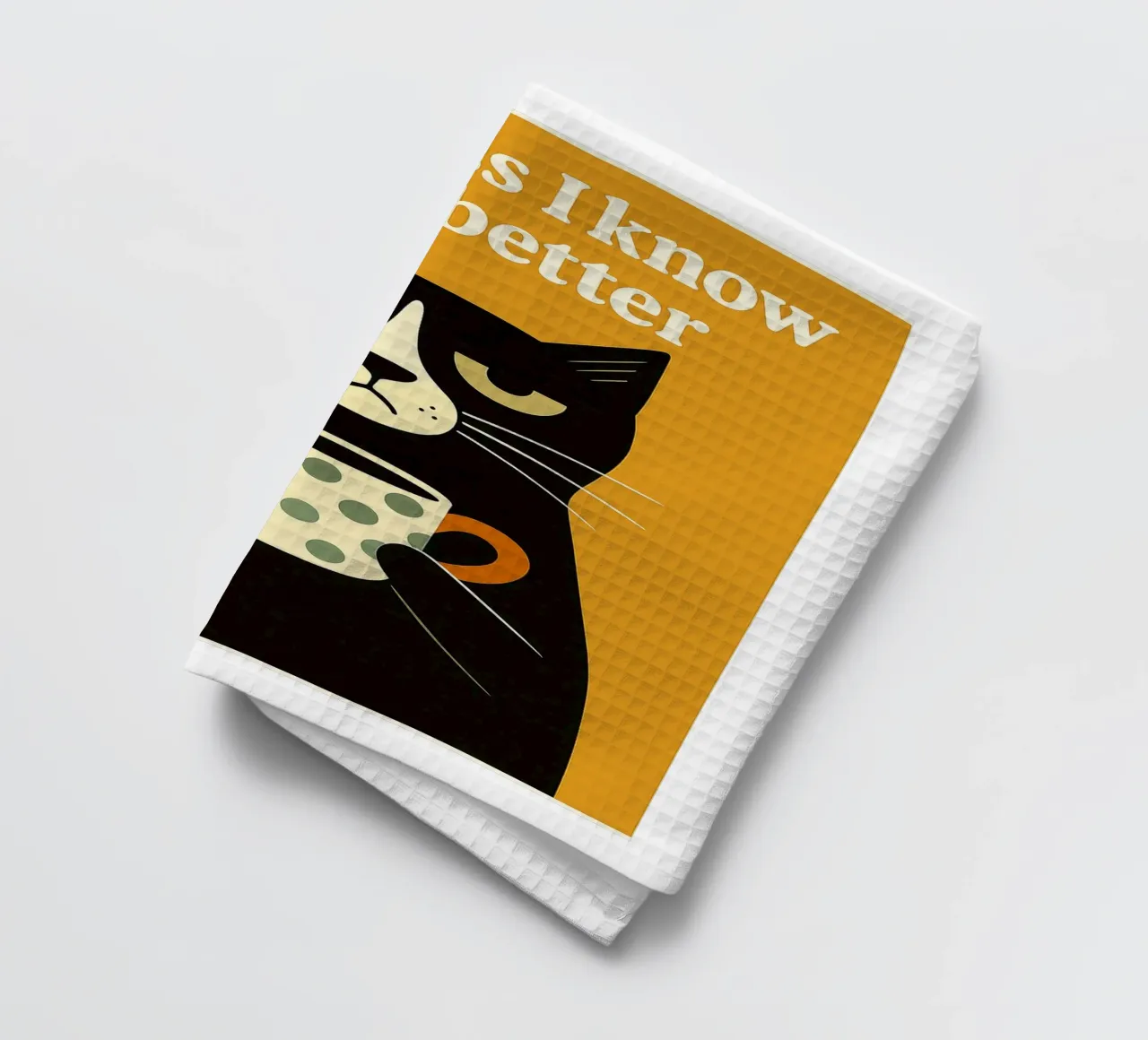 Cuanto menos sepa, mejor Gato paño de cocina de the gan gan