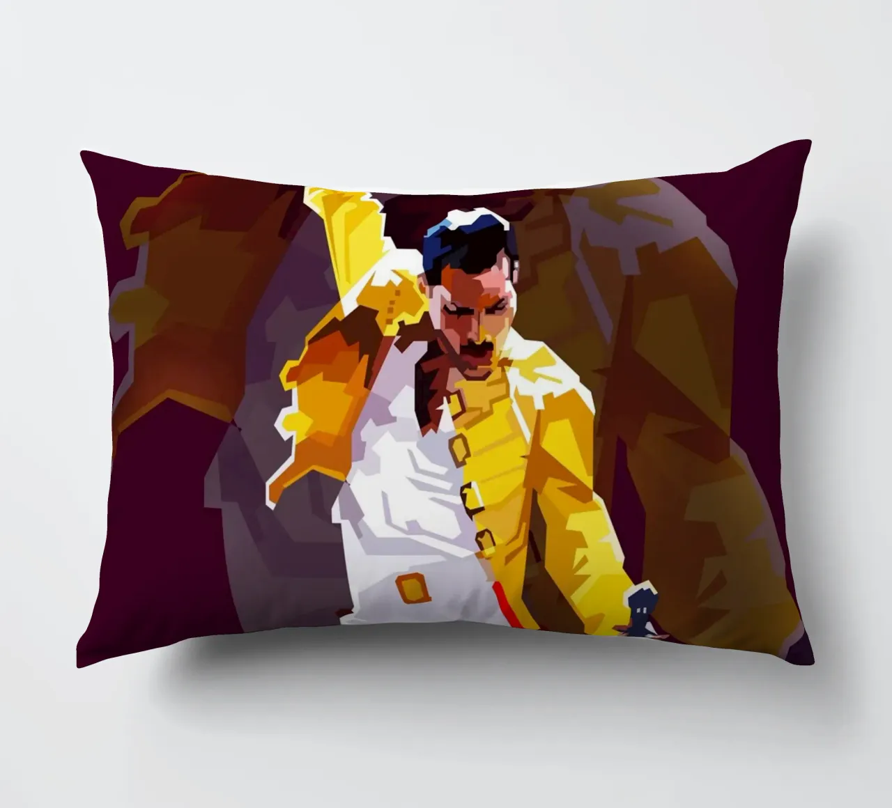 Icona rock Freddie Mercury di tendenza ora cuscino da Artkreator