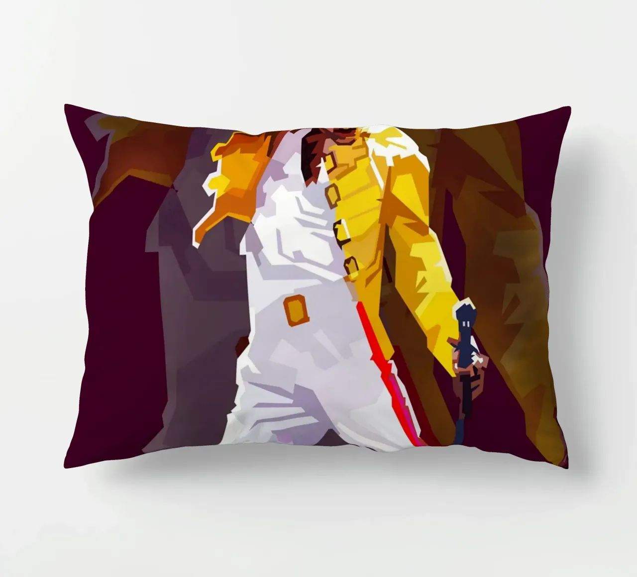 Icona rock Freddie Mercury di tendenza ora cuscino da Artkreator