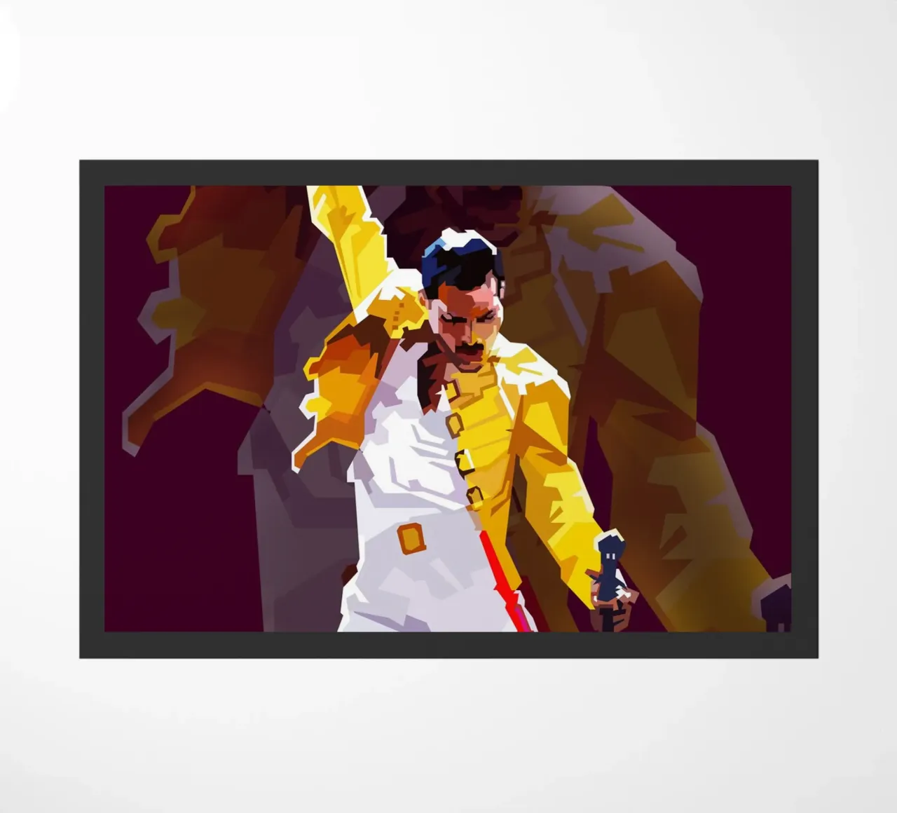 Freddie Mercury Rock Icon Trending Now doormat by Artkreator