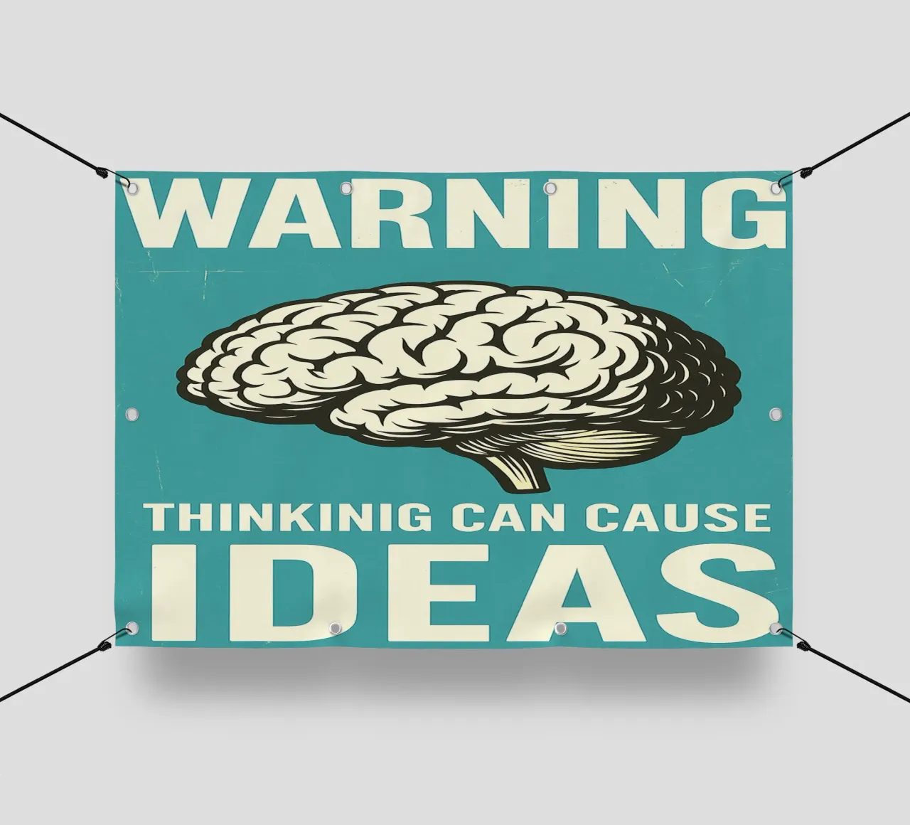 Gehirn Motivation Warnung Denken kann zu Ideen führen PVC Plane von the gan gan