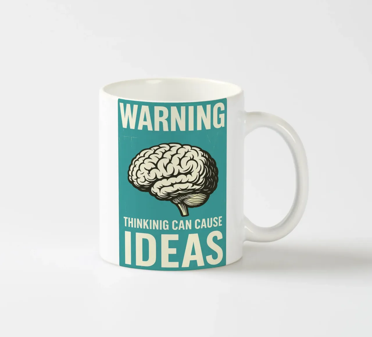 Gehirn Motivation Warnung Denken kann zu Ideen führen Keramik Tasse von the gan gan