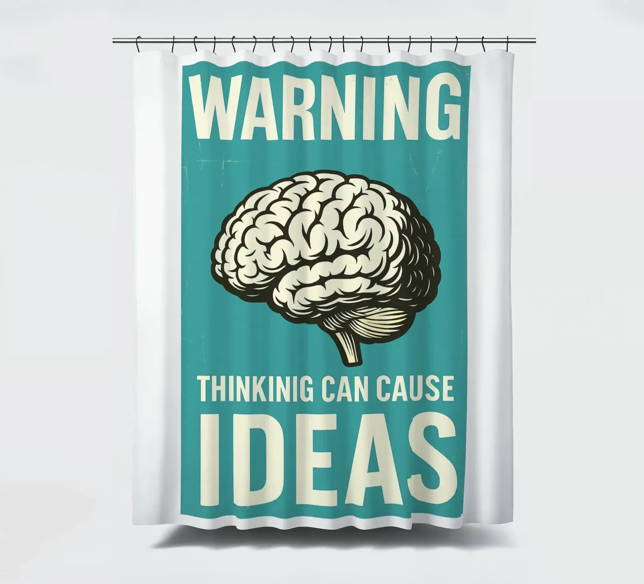 Gehirn Motivation Warnung Denken kann zu Ideen führen Duschvorhang von the gan gan