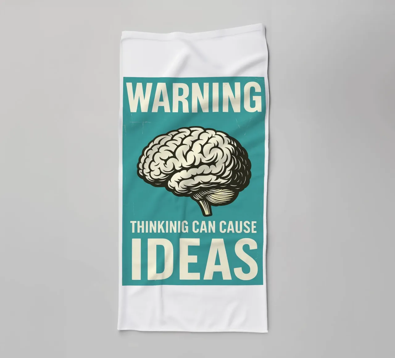 Gehirn Motivation Warnung Denken kann zu Ideen führen Handtuch von the gan gan