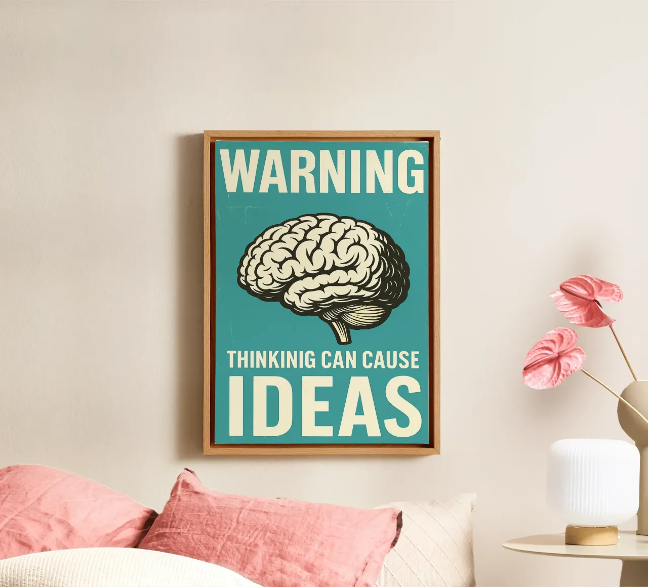 Brain Motivation Warning Thinking Can Cause Ideas canvas by the gan gan