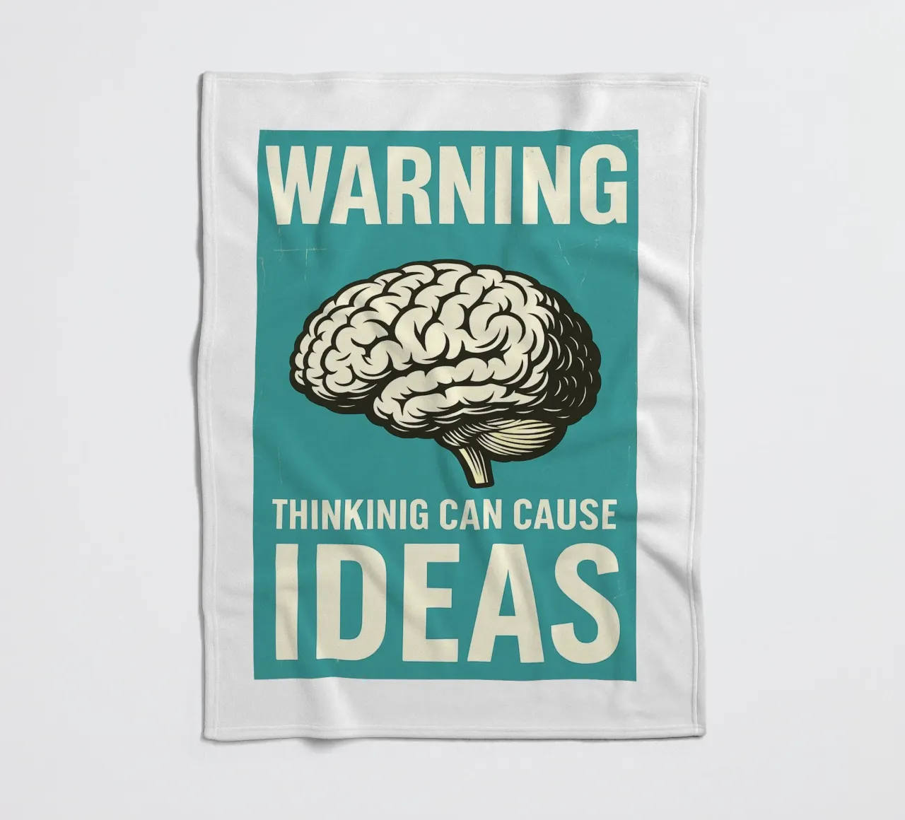 Gehirn Motivation Warnung Denken kann zu Ideen führen Fleecedecke von the gan gan