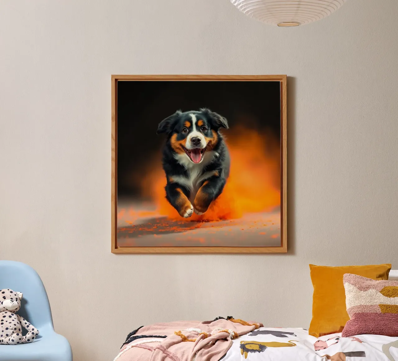 The colorful Bernese Mountain Dog #15 forex plate by Yumis.Beargang.and.Me