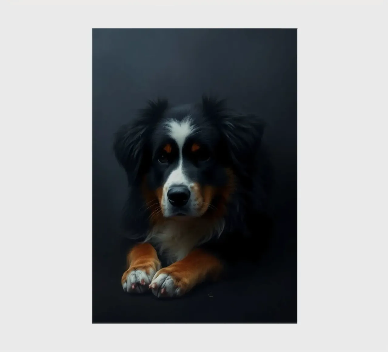 The colorful Bernese Mountain Dog #17 notebook by Yumis.Beargang.and.Me