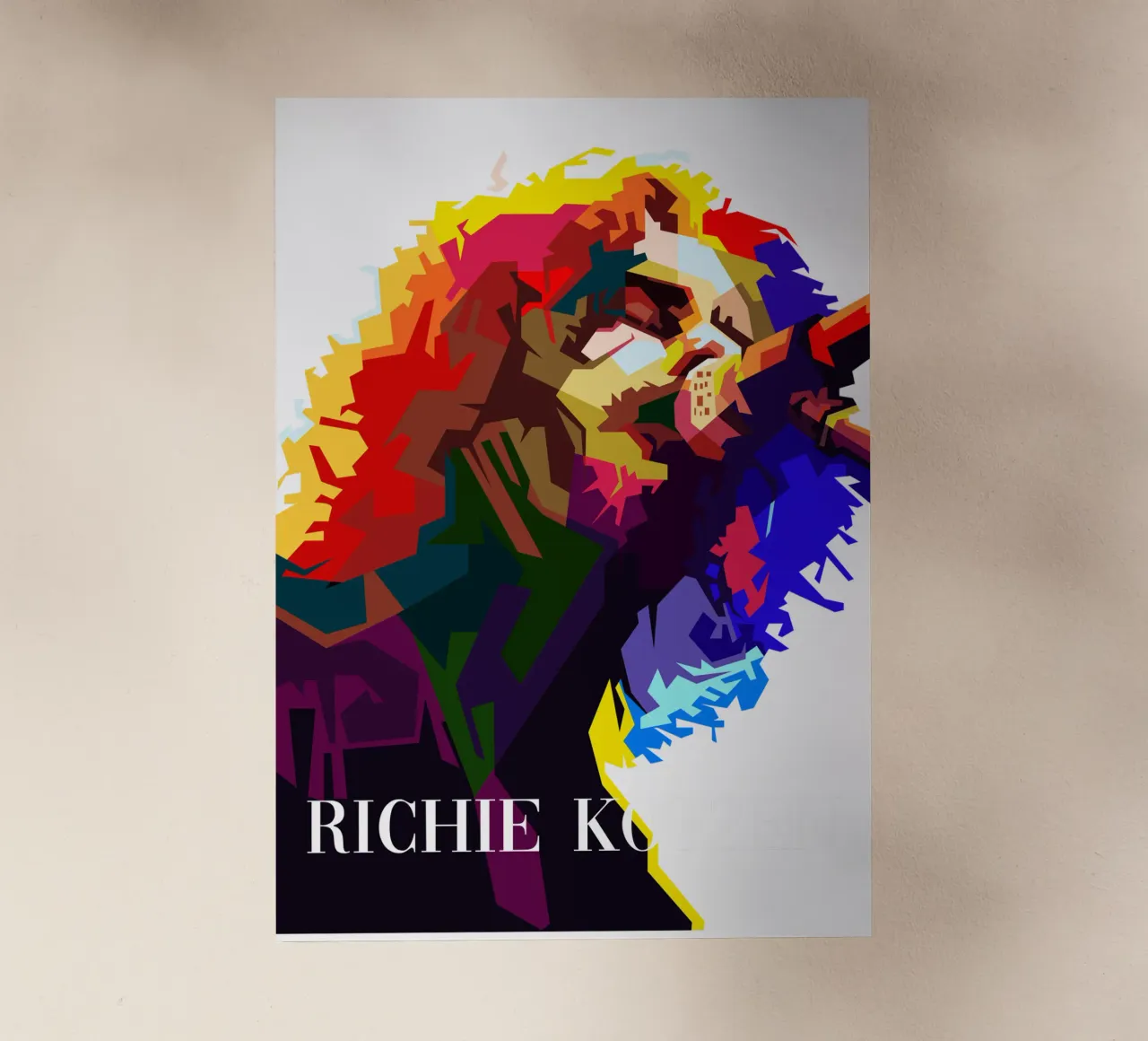 Ritchie Kotzen Cantante Rock Chitarrista WPAP Trending Now pellicola backlit da Artkreator