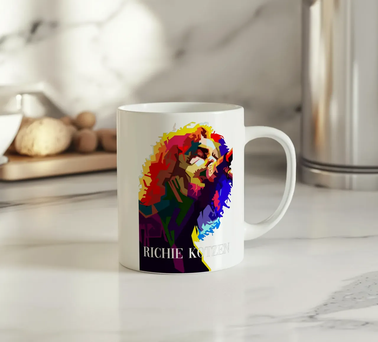 Ritchie Kotzen Cantante Rock Chitarrista WPAP Trending Now tazza in ceramica da Artkreator