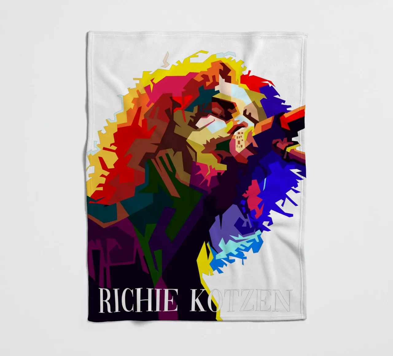 Ritchie Kotzen Cantante Rock Chitarrista WPAP Trending Now coperta in pile da Artkreator