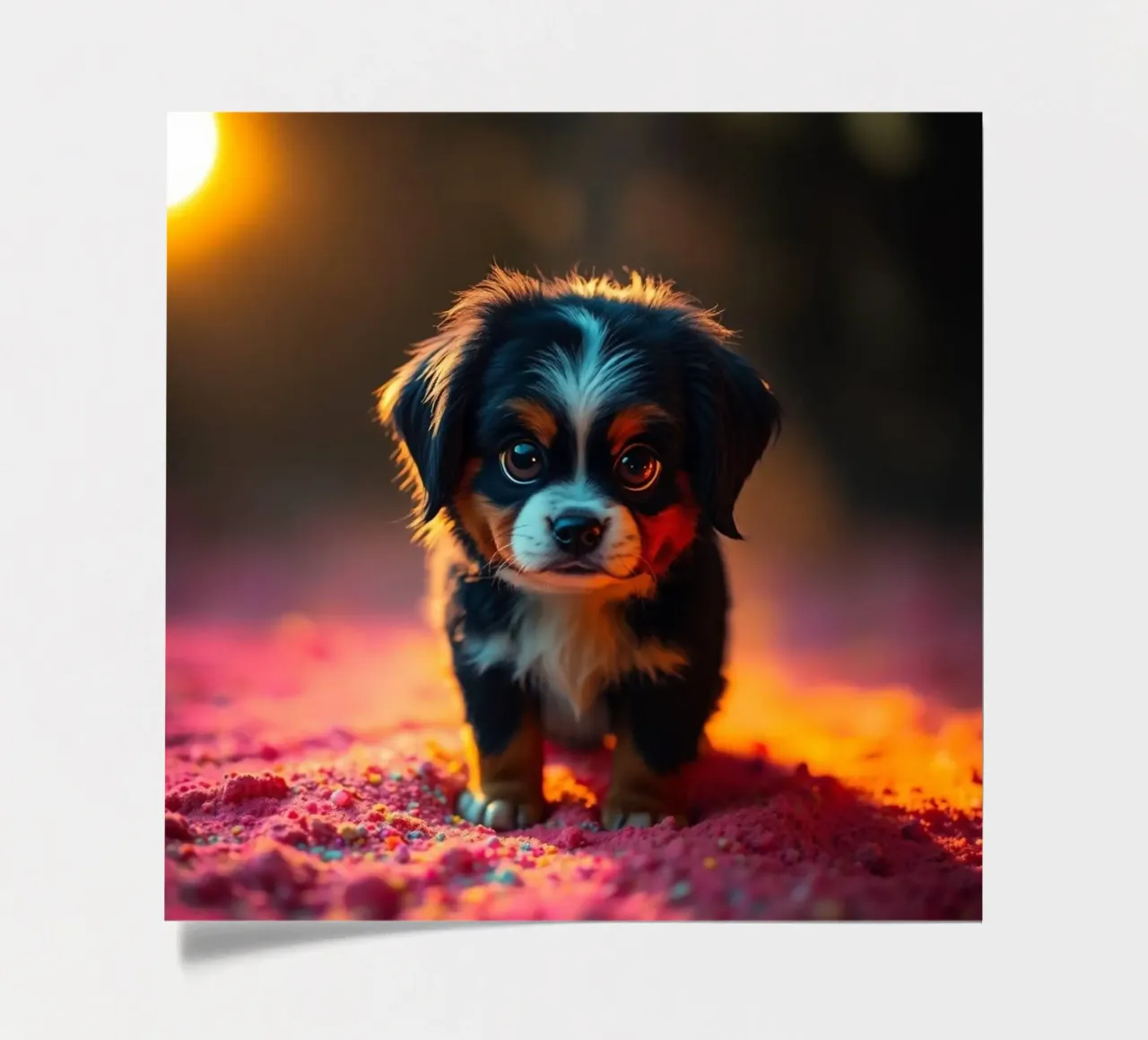 The colorful Bernese Mountain Dog #18 sticker sheet by Yumis.Beargang.and.Me
