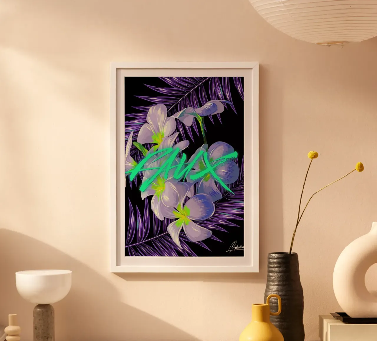 Faux poster con telaio in alluminio da Mayka ienova