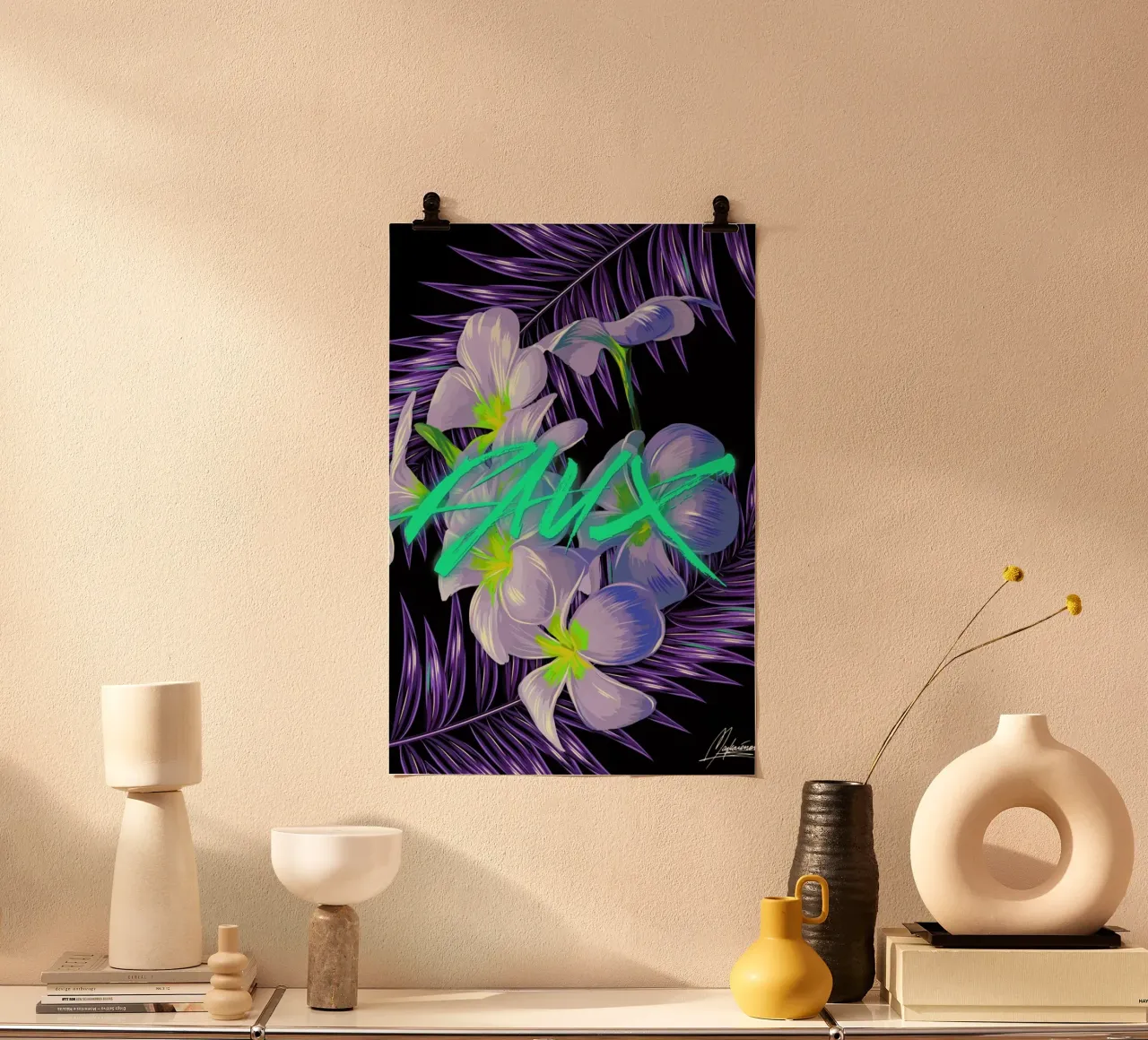 Faux poster con telaio in alluminio da Mayka ienova
