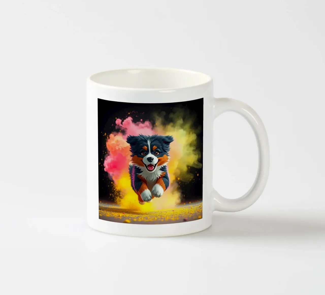 The colorful Bernese Mountain Dog #19 ceramic mug by Yumis.Beargang.and.Me