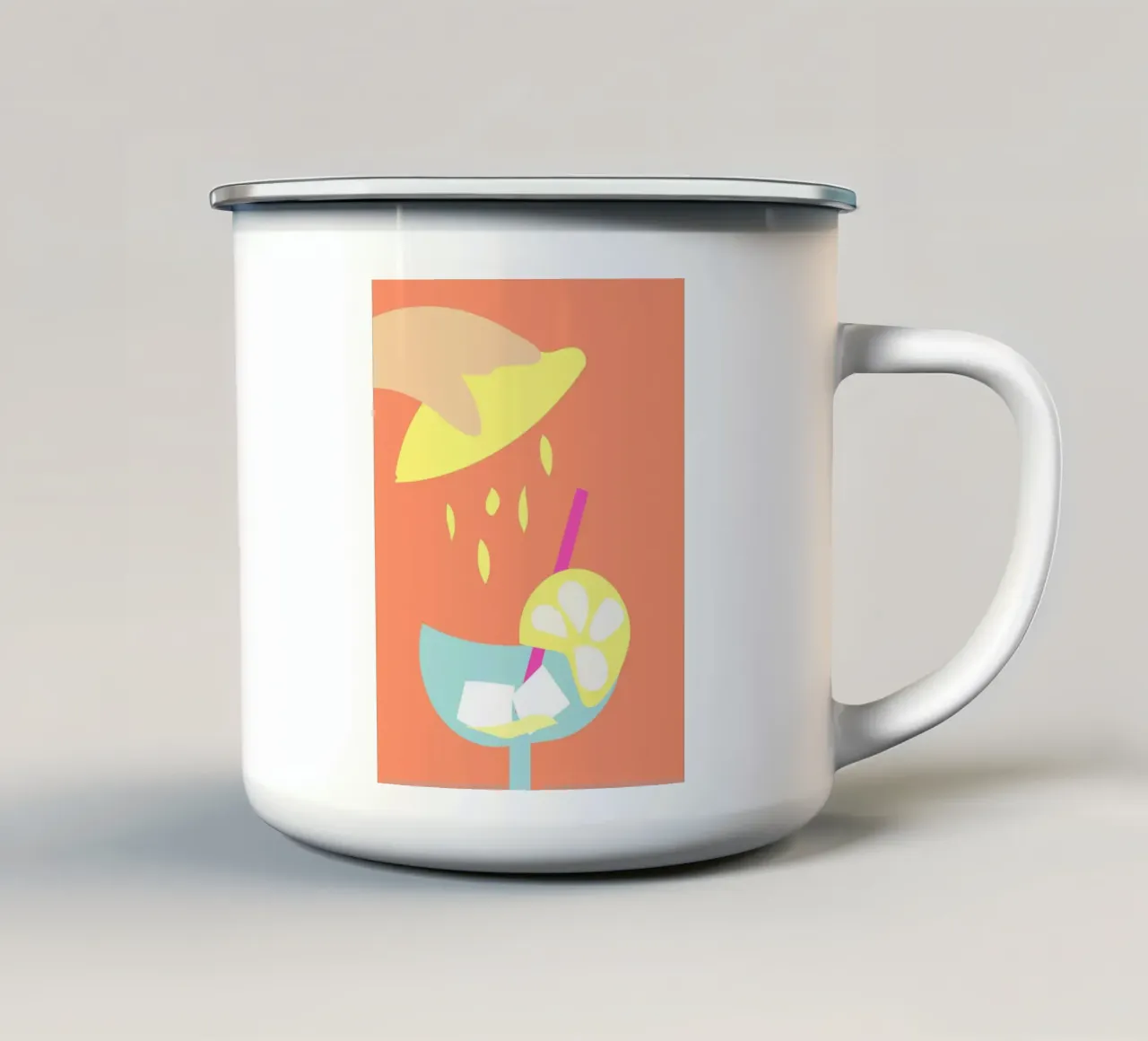 squeeze. tazza in smalto da FRICKE DESIGN