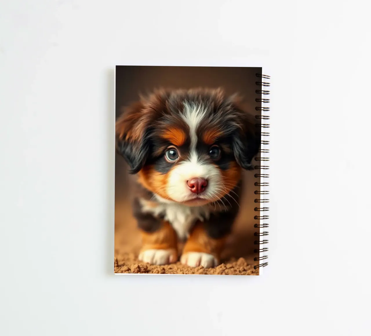 The colorful Bernese Mountain Dog #20 spiral notebook by Yumis.Beargang.and.Me