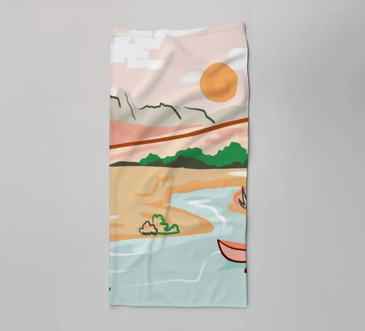 Floating Through Life Like This towel by Kintsugi99