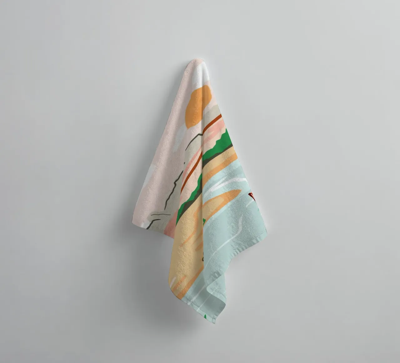 Floating Through Life Like This towel by Kintsugi99