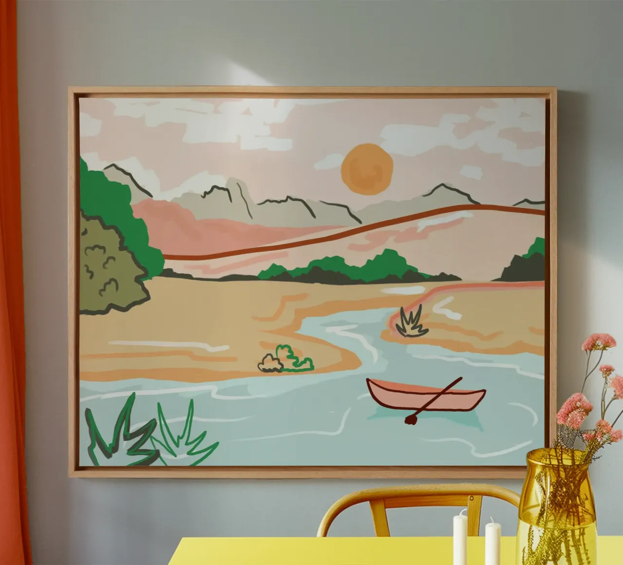 Floating Through Life Like This canvas by Kintsugi99