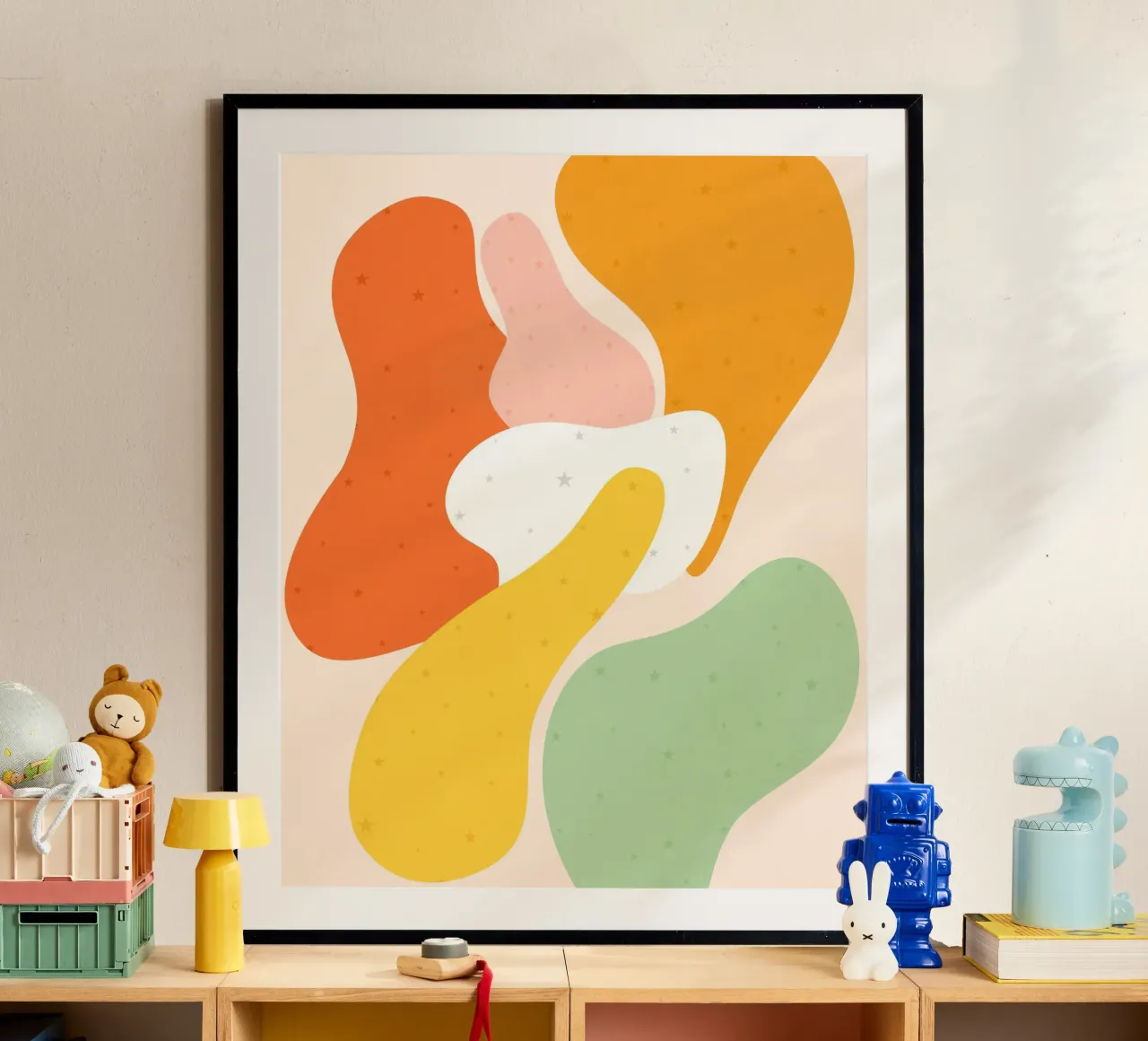 Gioia stellata poster con telaio in alluminio da Kintsugi99