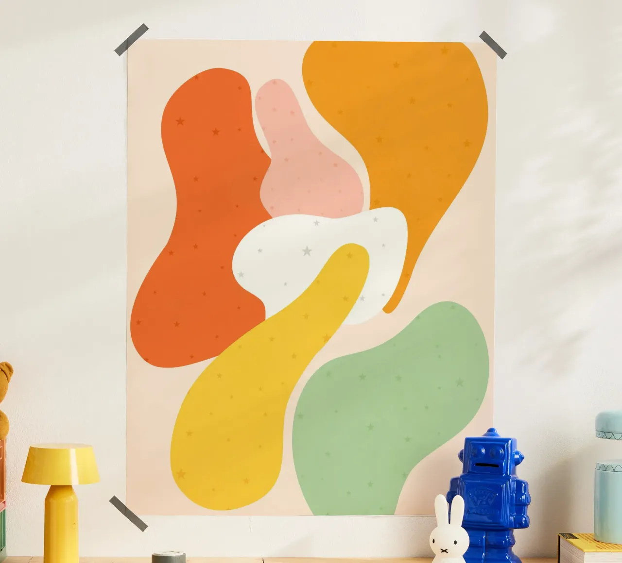 Gioia stellata poster con telaio in alluminio da Kintsugi99