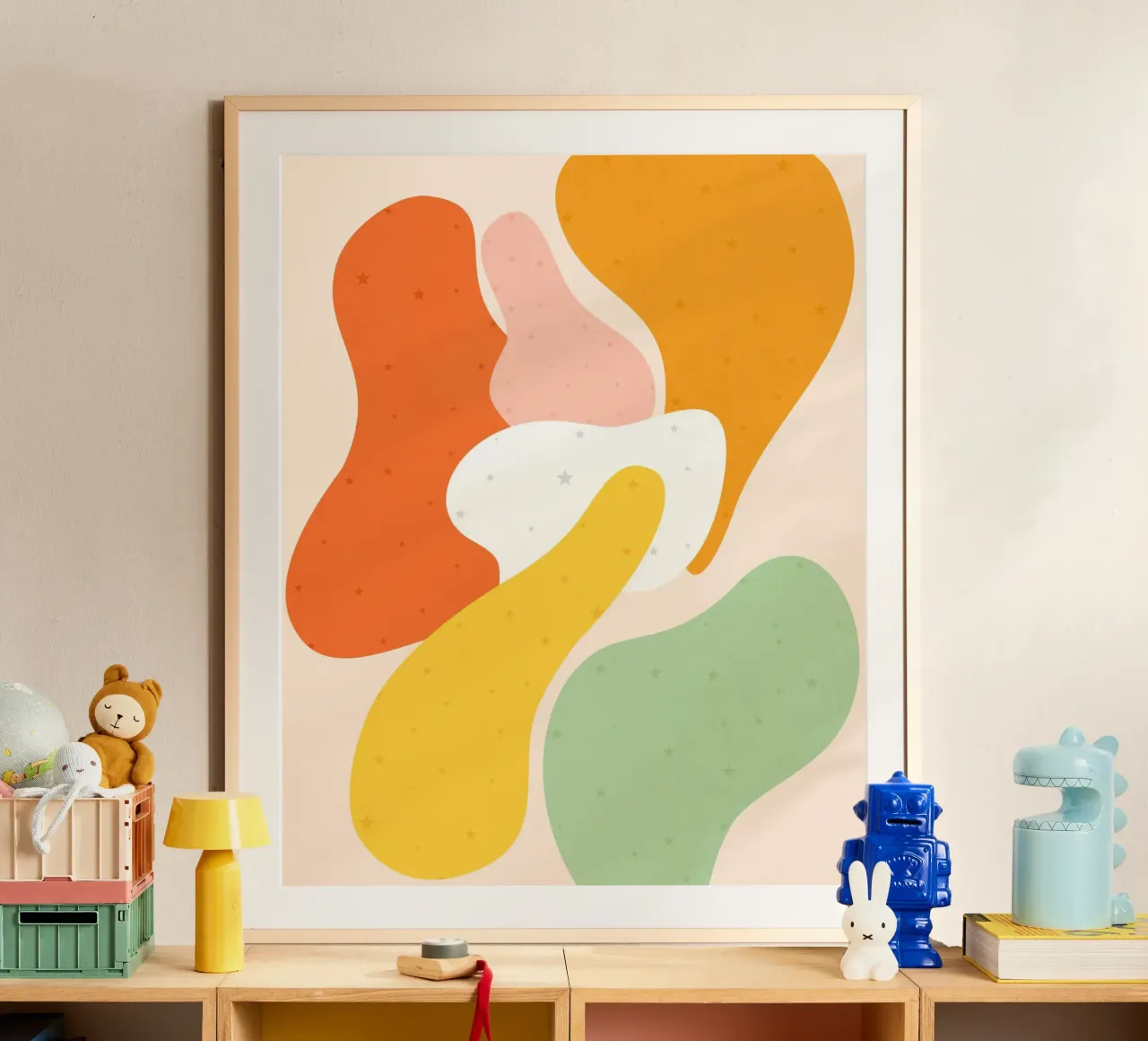 Gioia stellata poster con telaio in alluminio da Kintsugi99