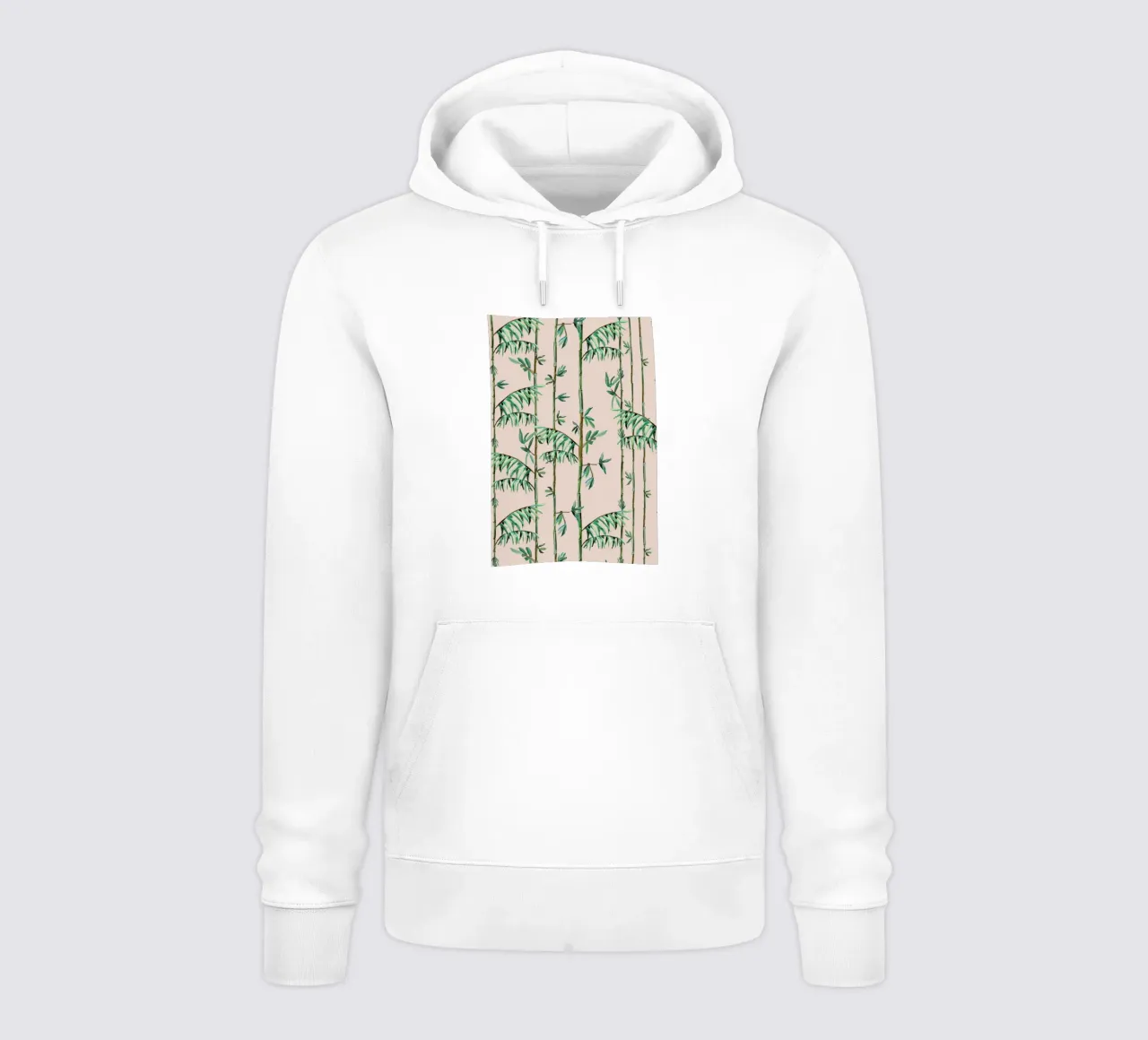 Bamboo Leaves Roze felpa con cappuccio da Femke Zwaan