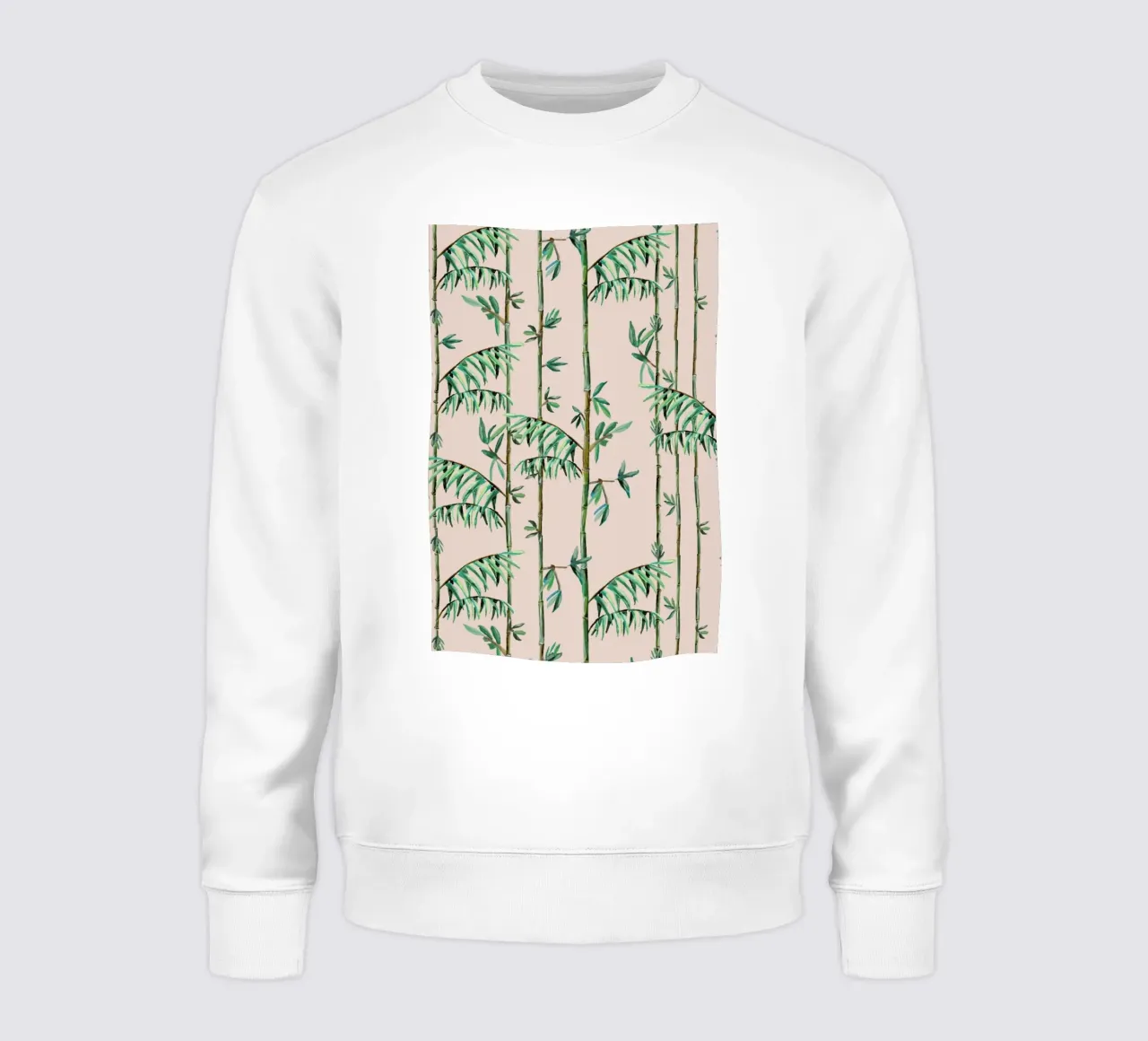 Bamboo Leaves Roze felpa da Femke Zwaan