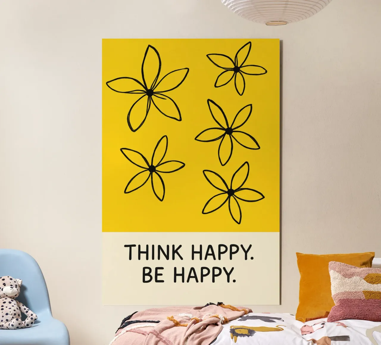 Think Happy.Be Happy. alluminio dibond da treechild