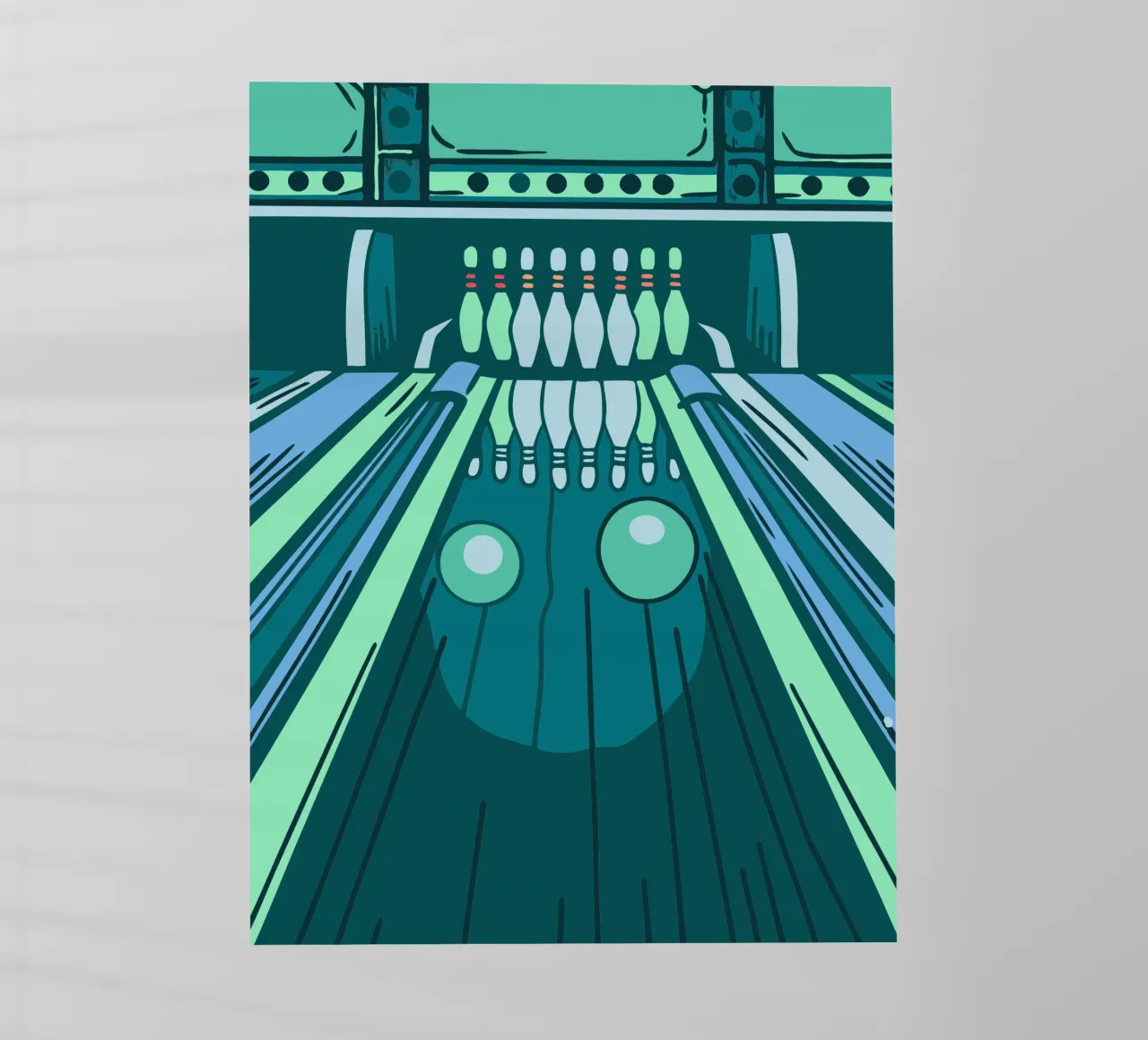 Giocare a bowling pellicola backlit da SPORTS ONLY