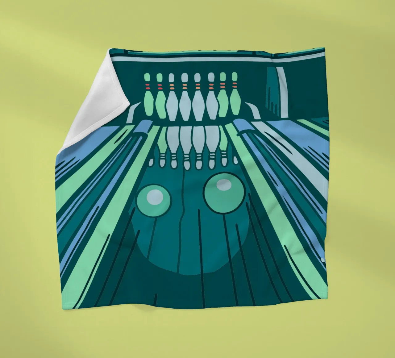 Play Bowling fleece blanket by SPORTS ONLY