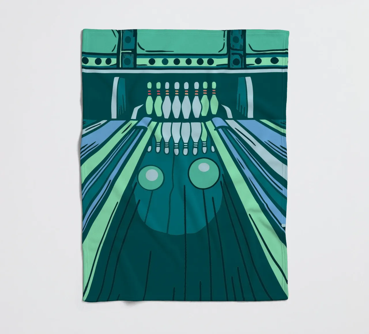 Play Bowling fleece blanket by SPORTS ONLY