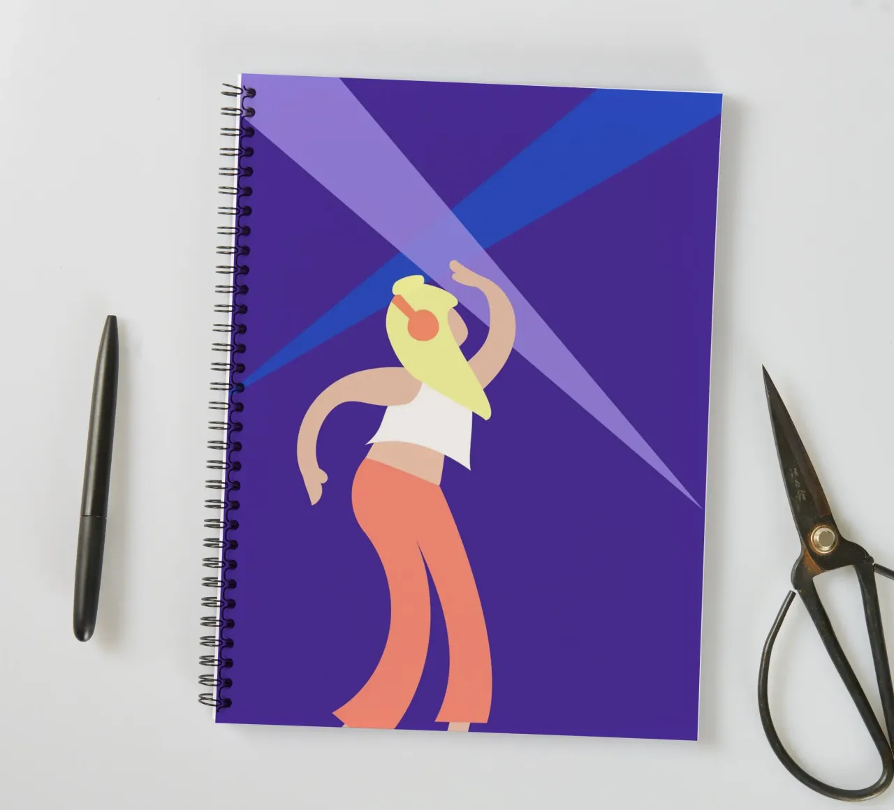 dancing on my own. spiral notebook by FRICKE DESIGN