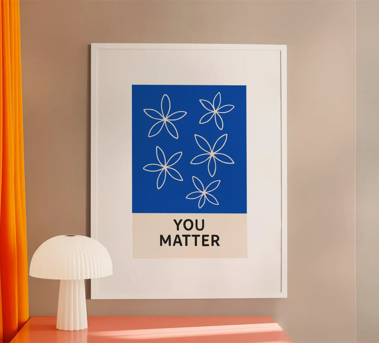 You Matter poster con telaio in alluminio da treechild