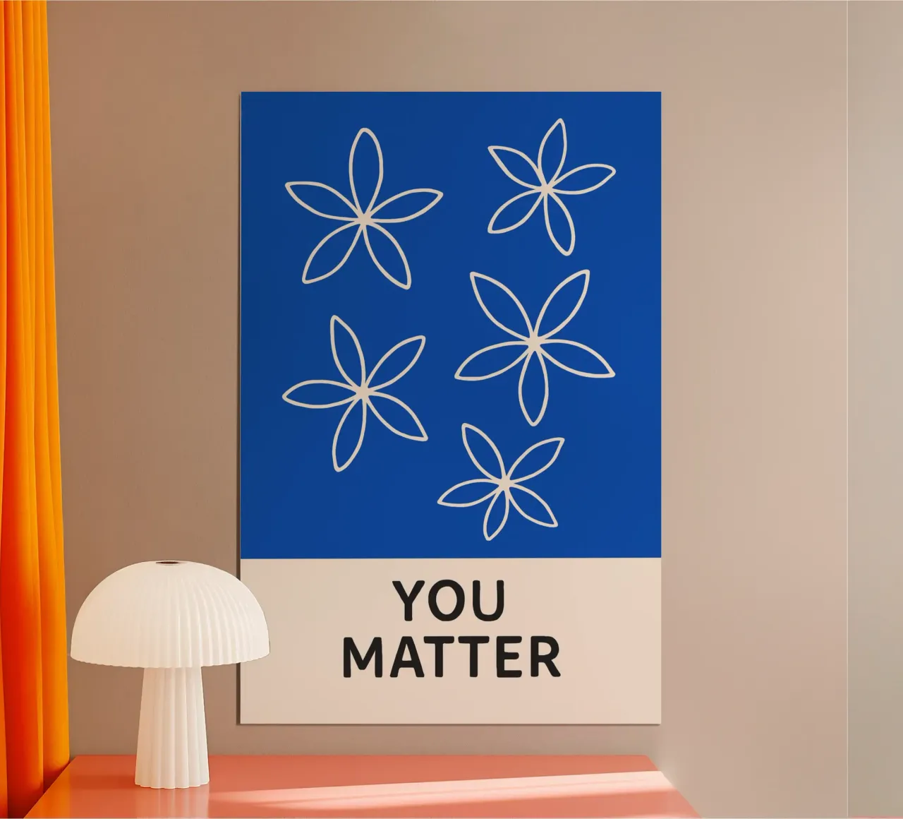 You Matter poster con telaio in alluminio da treechild