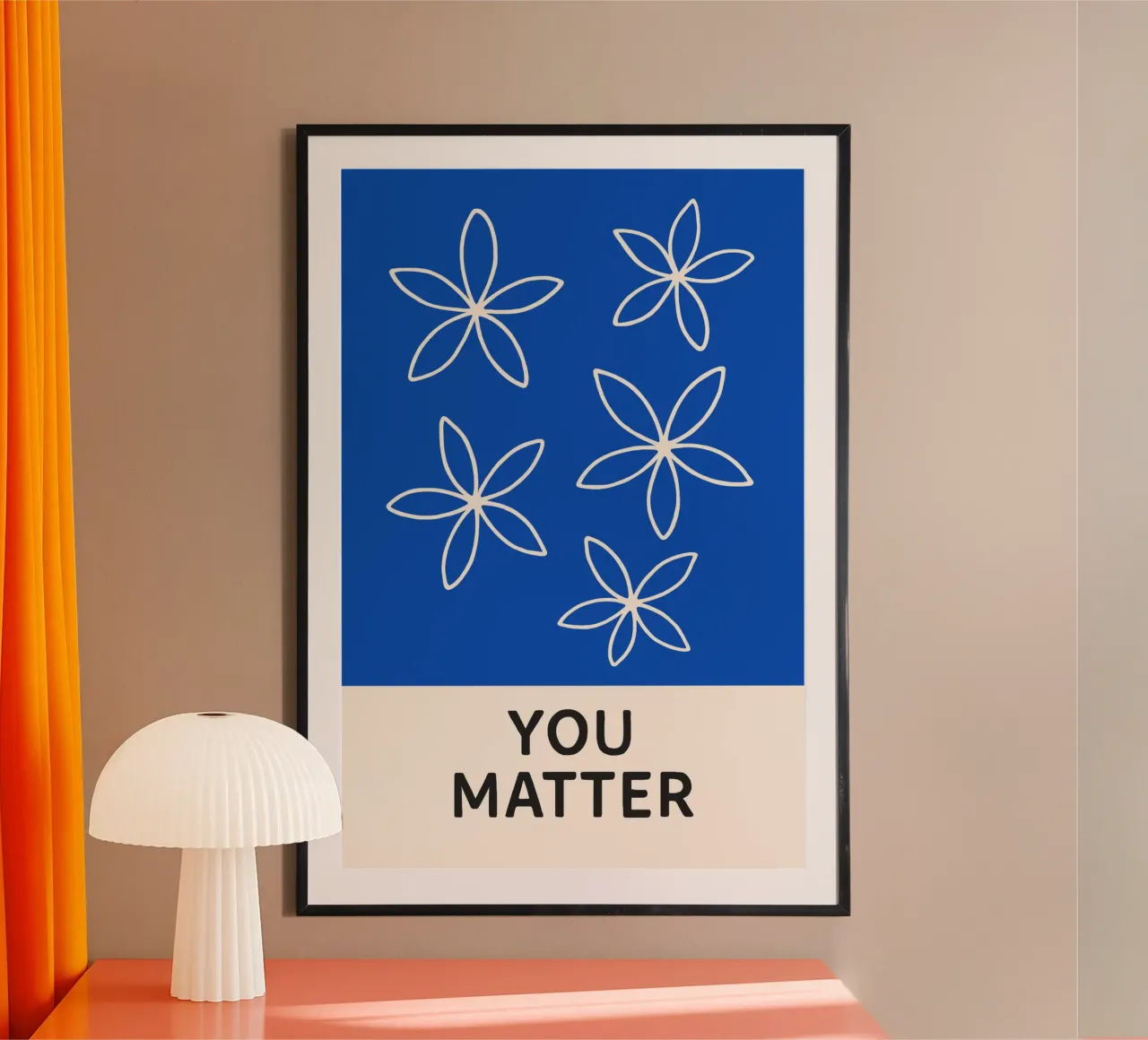 You Matter poster con telaio in alluminio da treechild