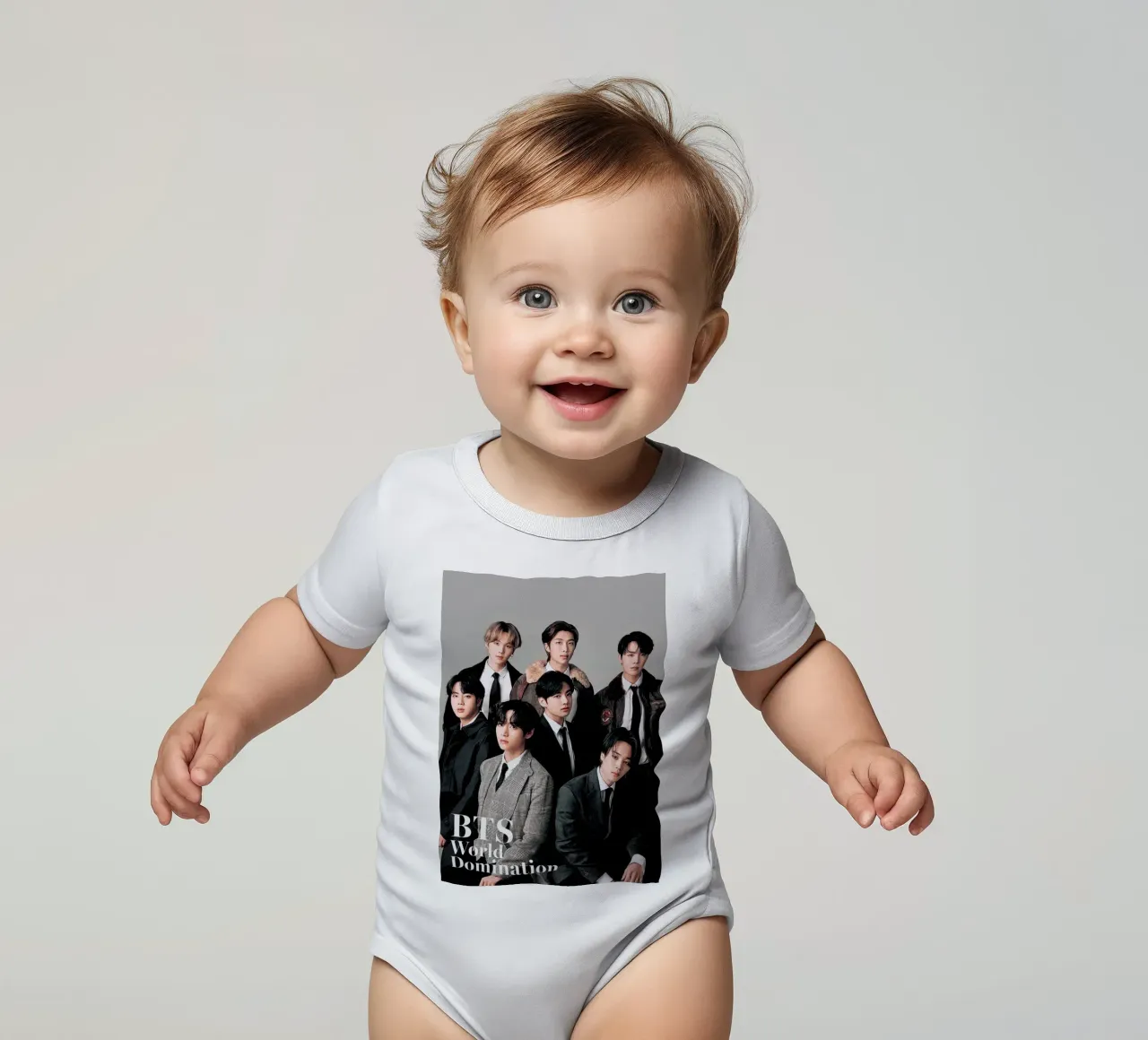 Kpop Nummer 1 in der Welt Kurzarm Babybody von Betty Shops