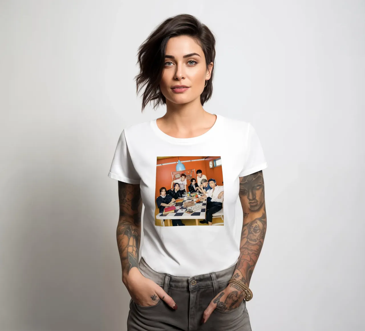 Meeting In The Office women's fitted t-shirt by Betty Shops